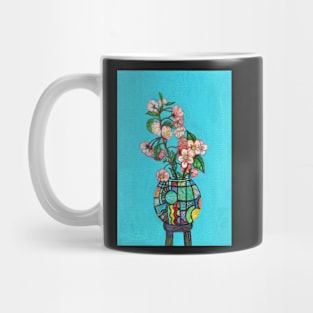 Flowers in a Vase series, Blossom in a Stained Glass Vase Mug